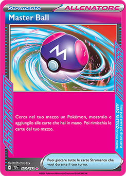 153/162 Master Ball Paradosso Temporale ITA italiano, Near mint NM , Asso Tattico Pokemon TCG